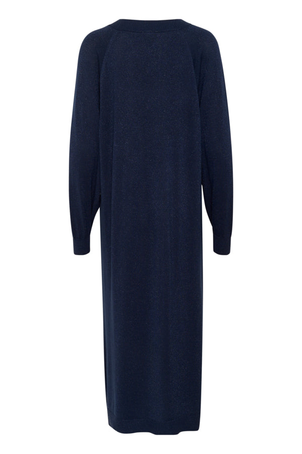 Regina kjóll frá Kaffe - Navy glitter