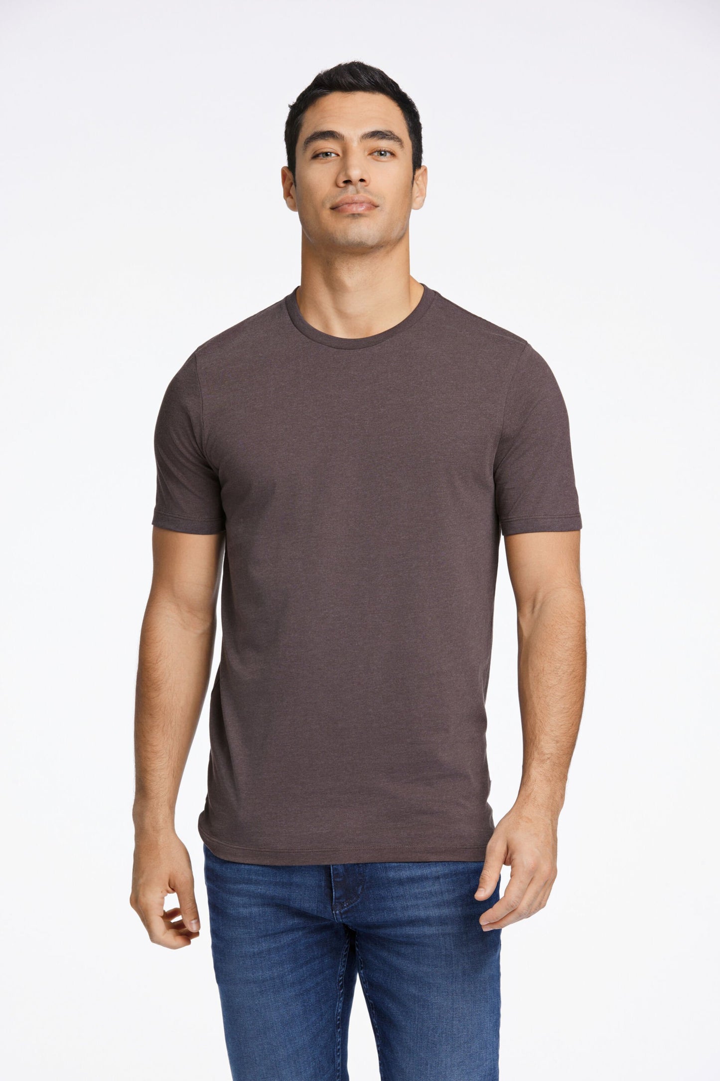 Basic tee Relaxed fit bolur á herra frá Lindberg - Brown mel