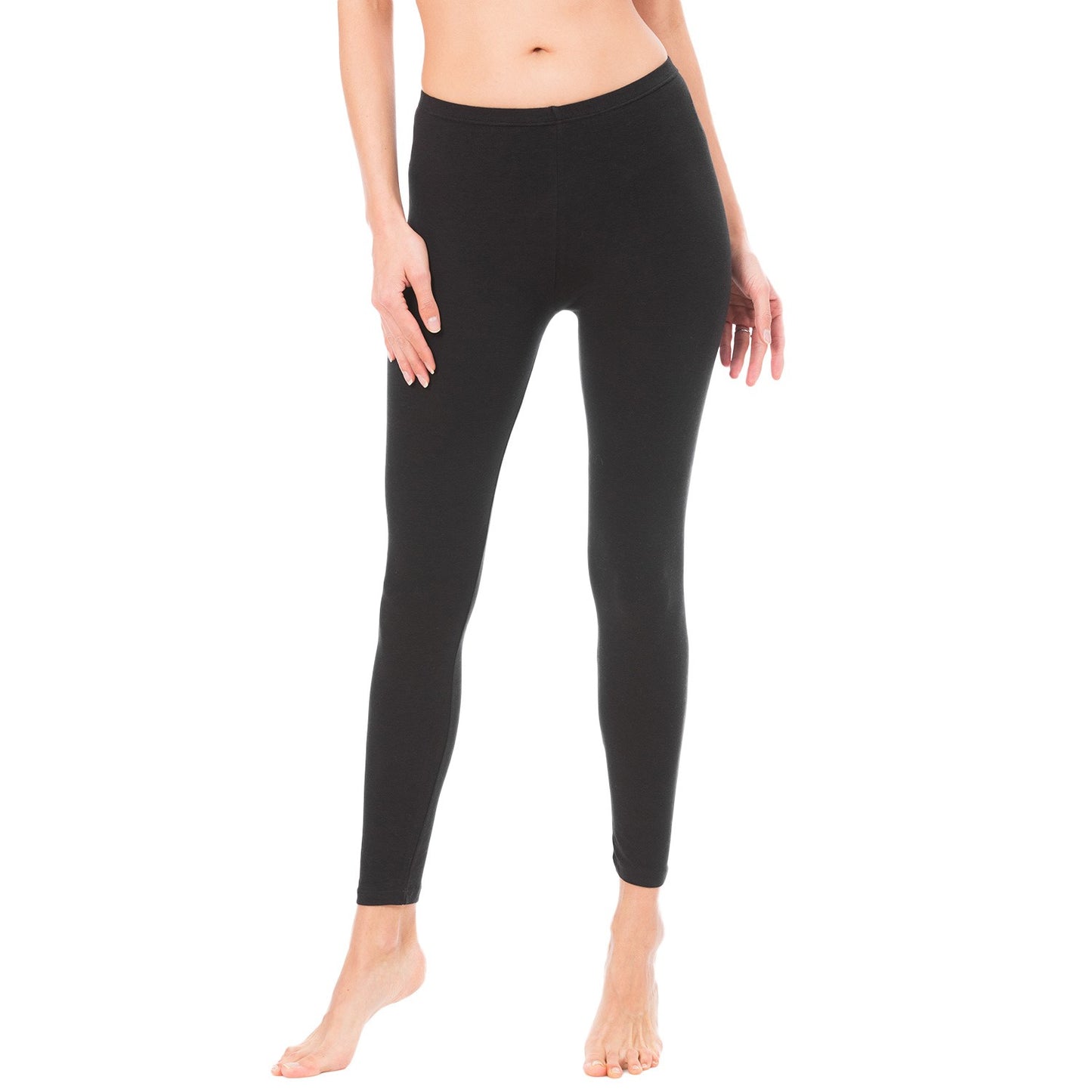 Leggings frá Trofé úr bambus- svartar