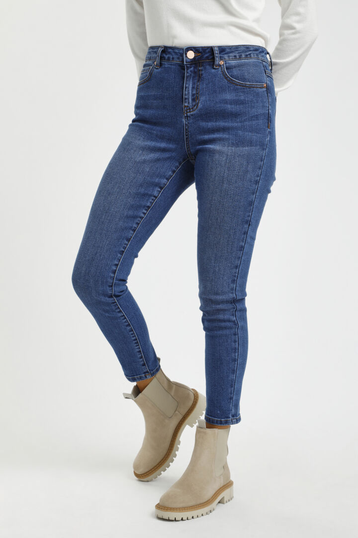 Sinem 7/8 gallabuxur frá Kaffe – Medium blue