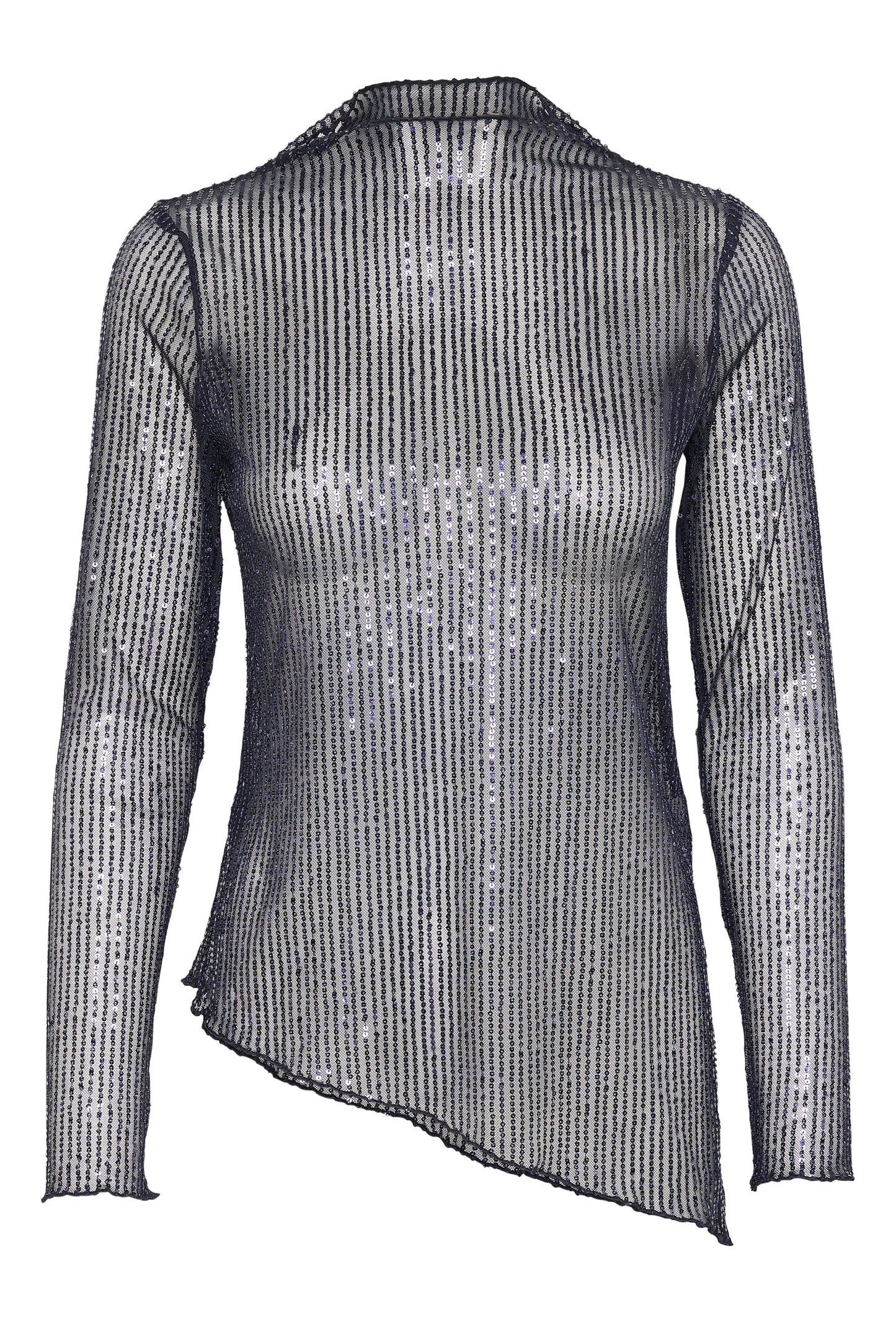 Giya Sequin toppur frá Culture - Blár