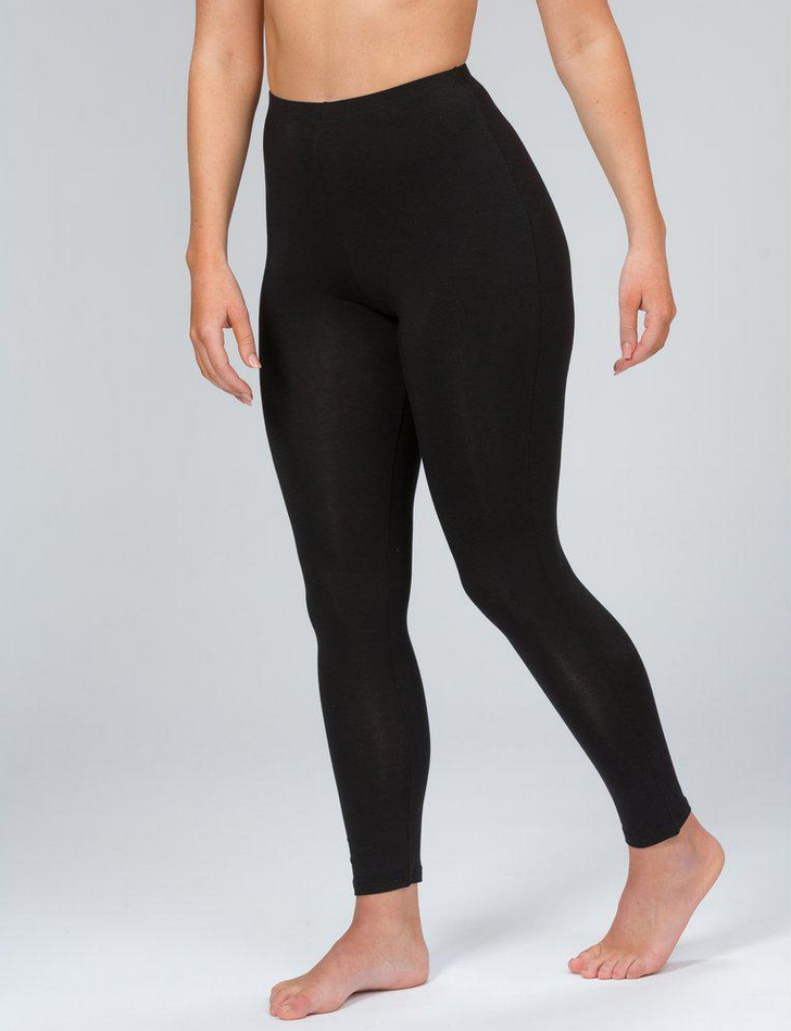 Leggings frá Trofé úr bambus- svartar