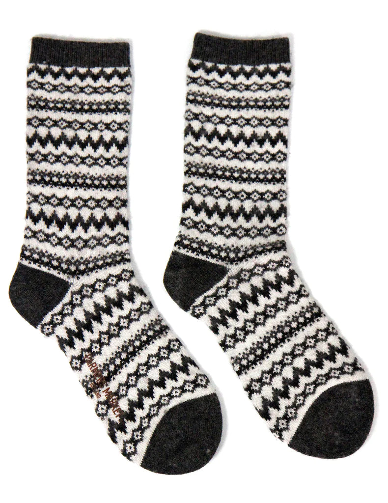 Reykjahlíð, ullarsokkar unisex Hvítir
