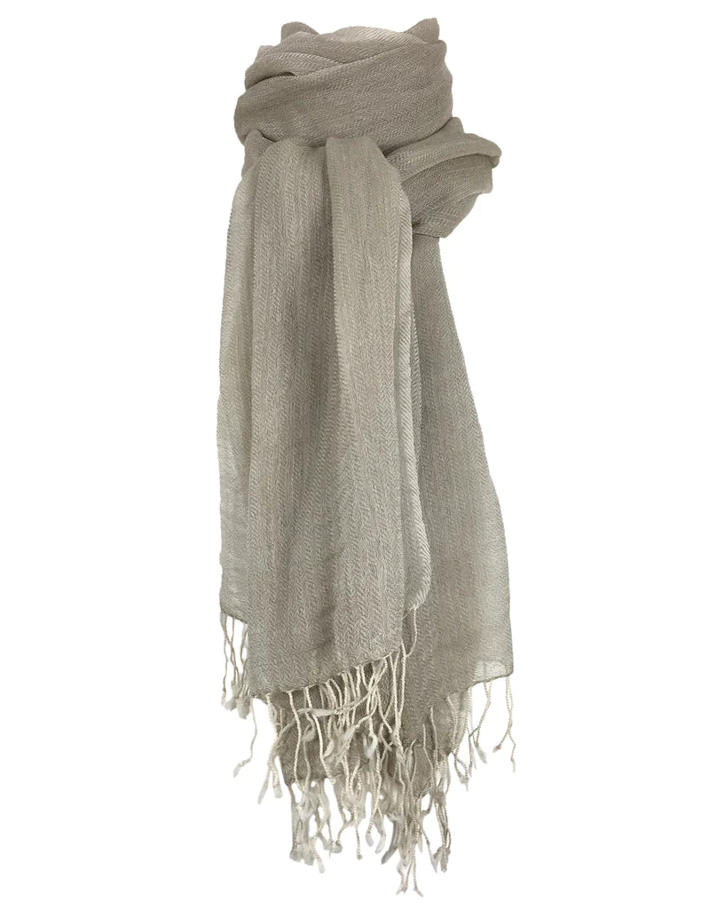 Síða unisex trefill Offwhite