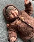 Krulluull peysa - Rose brown