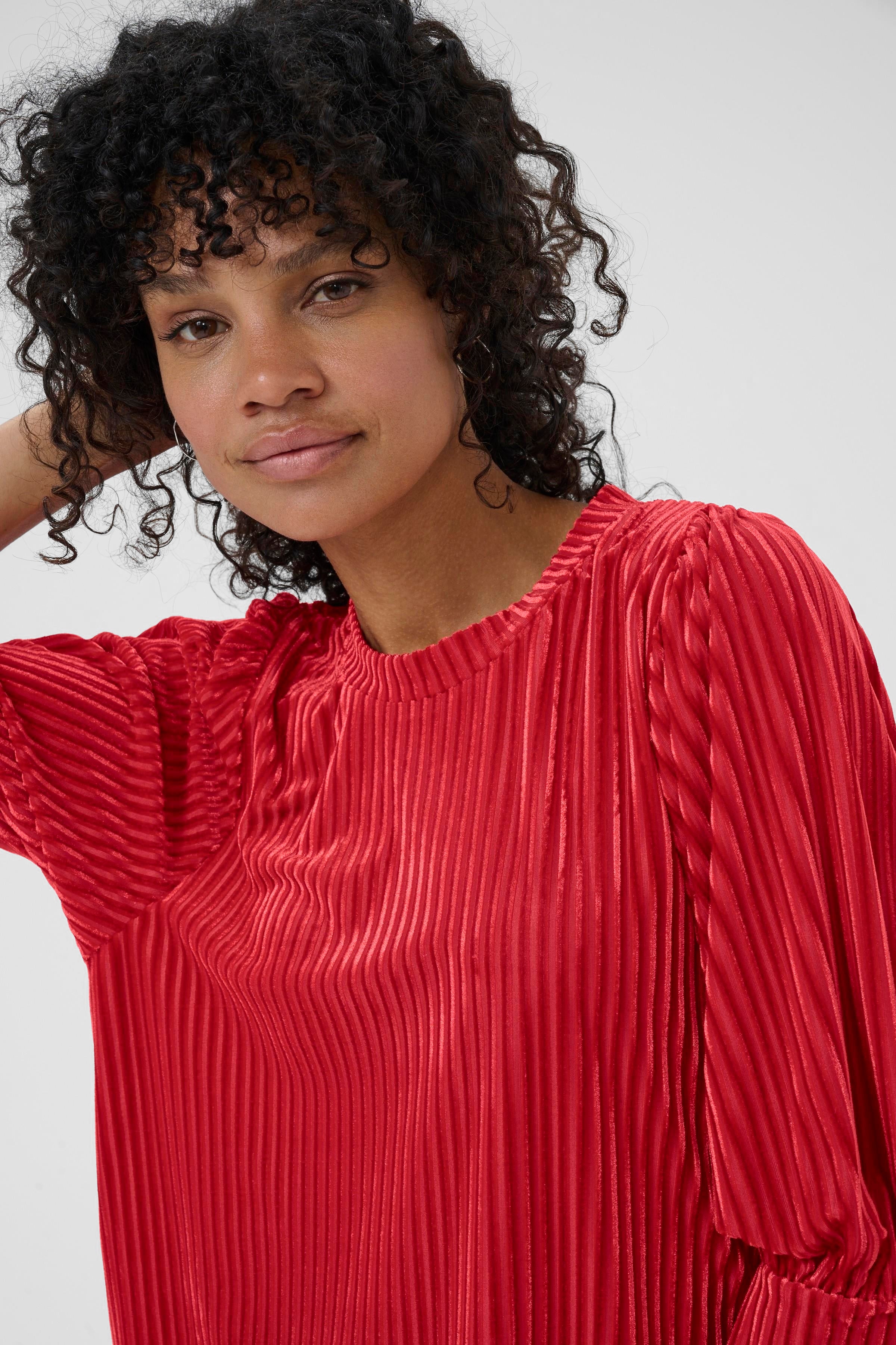 Caca blússa frá Kaffe -  Rauð