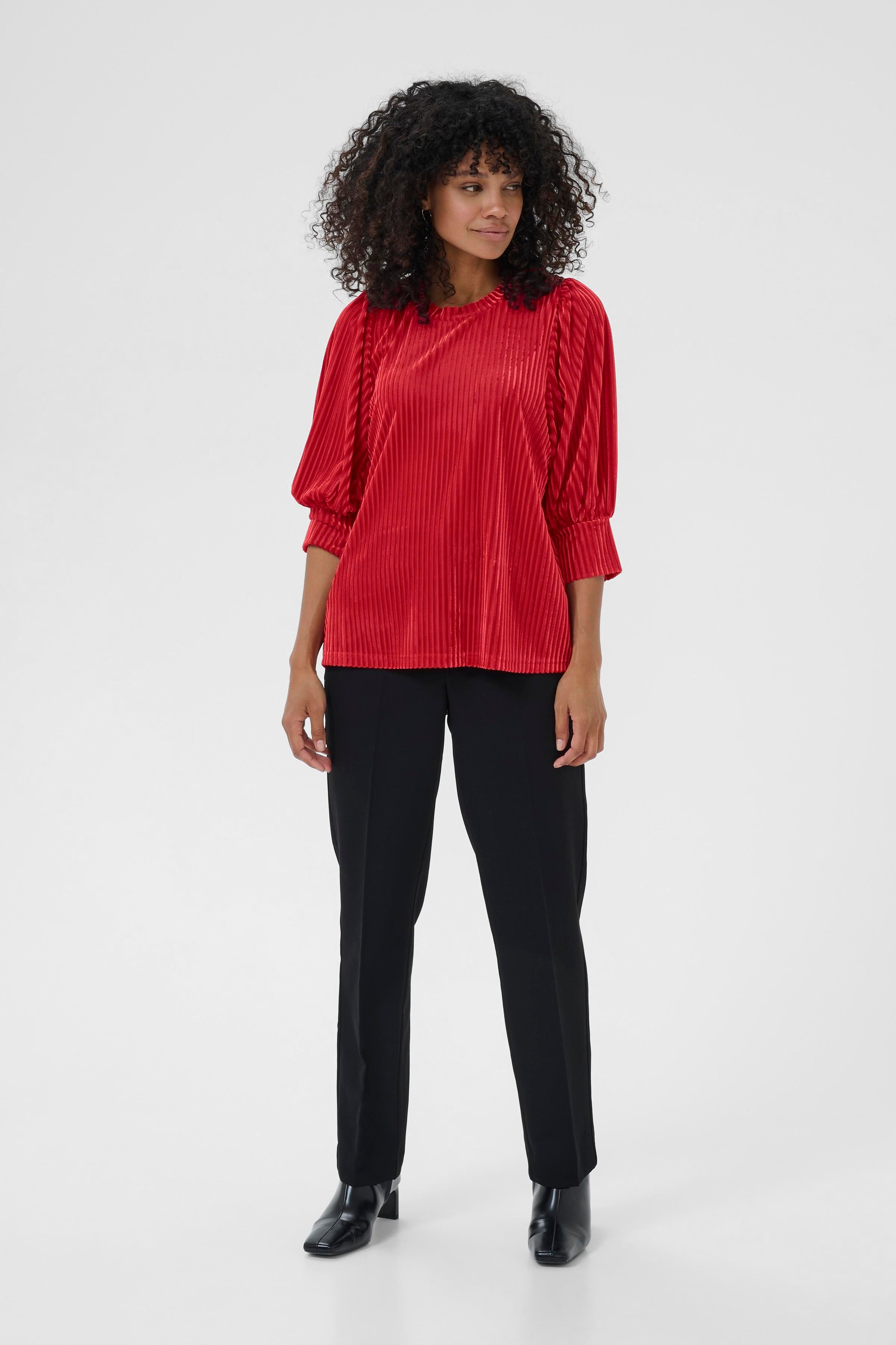 Caca blússa frá Kaffe -  Rauð