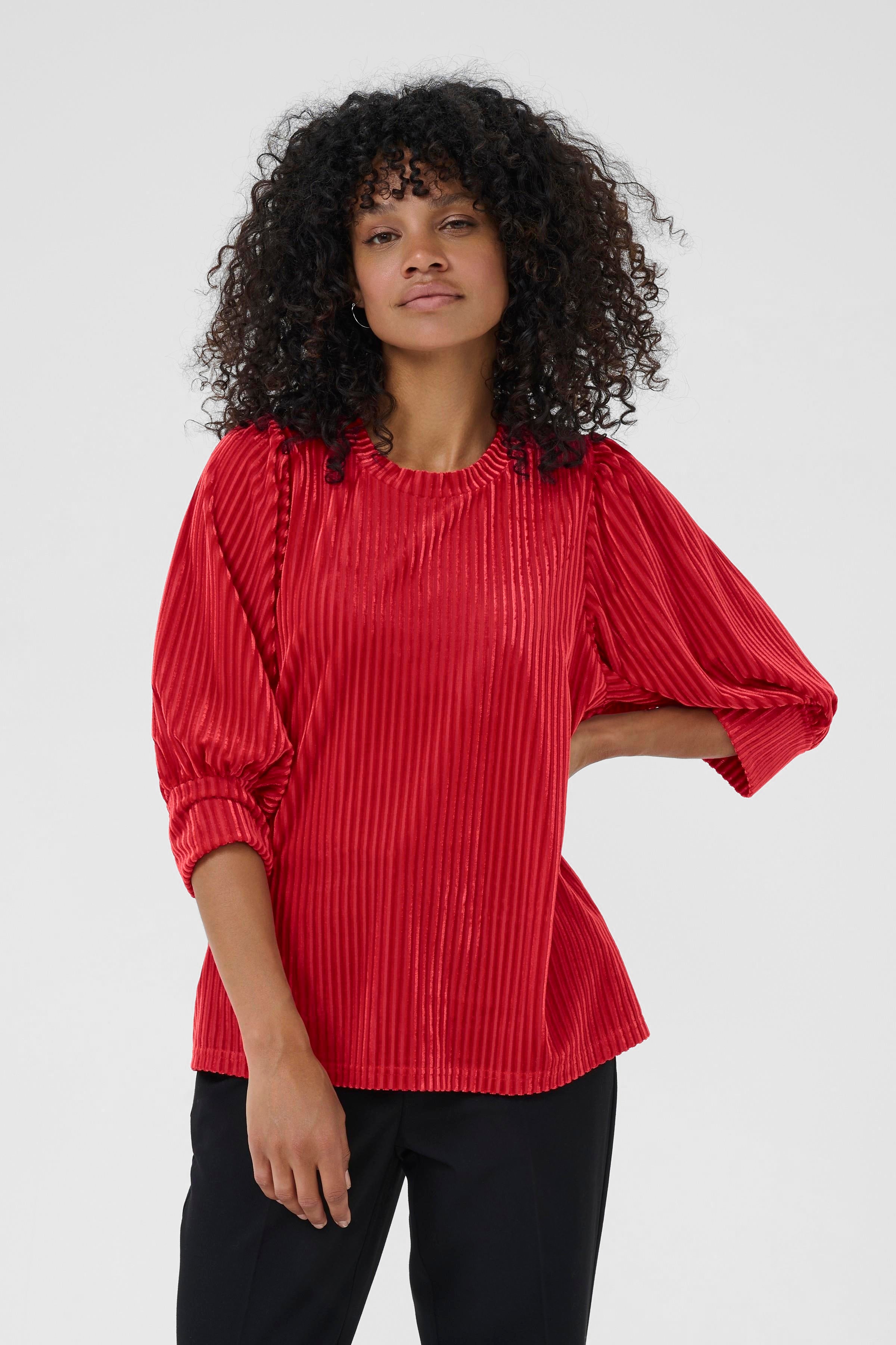 Caca blússa frá Kaffe -  Rauð