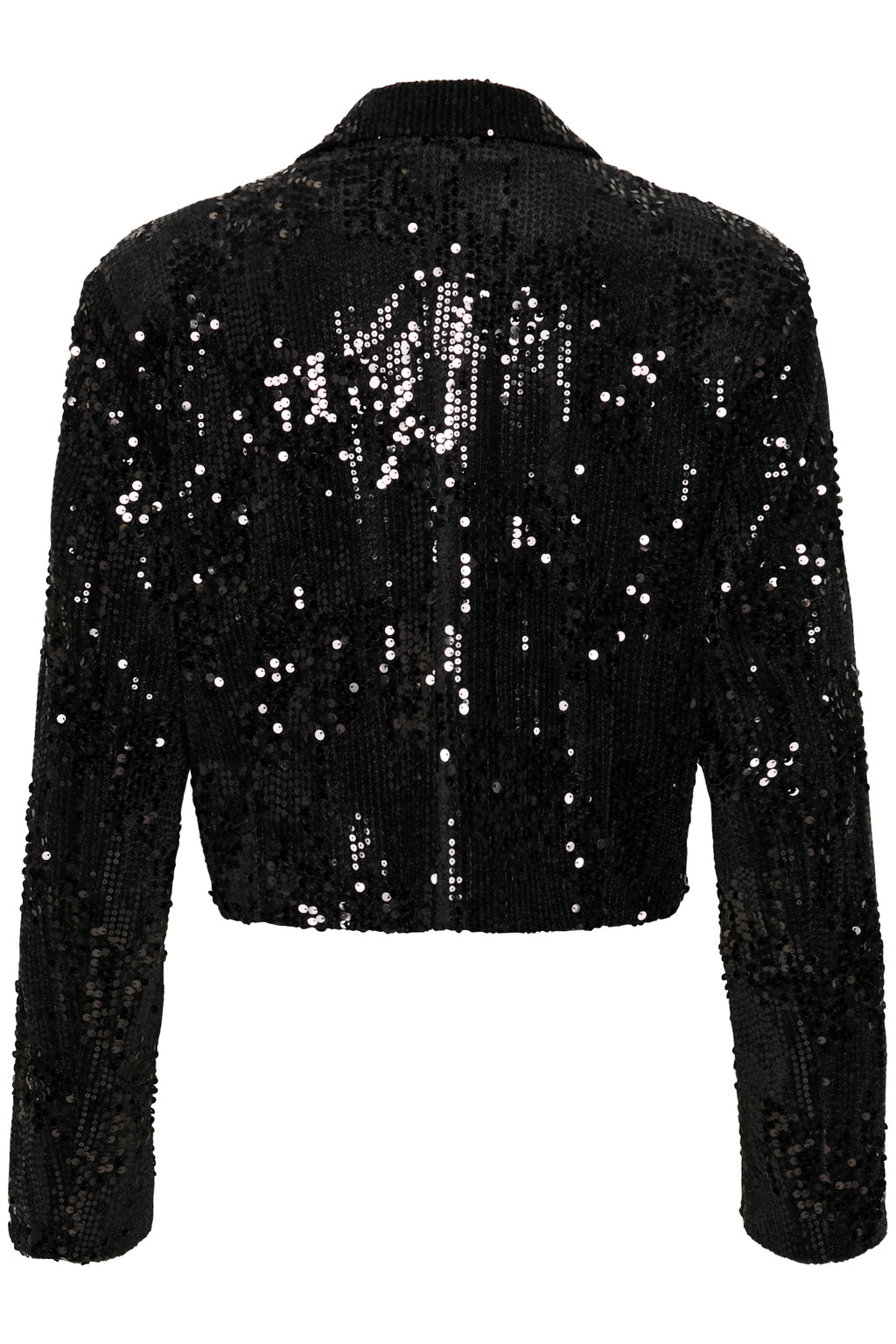 Nicole Sequin blazer jakki frá Kaffe- Svartur með pallíettum