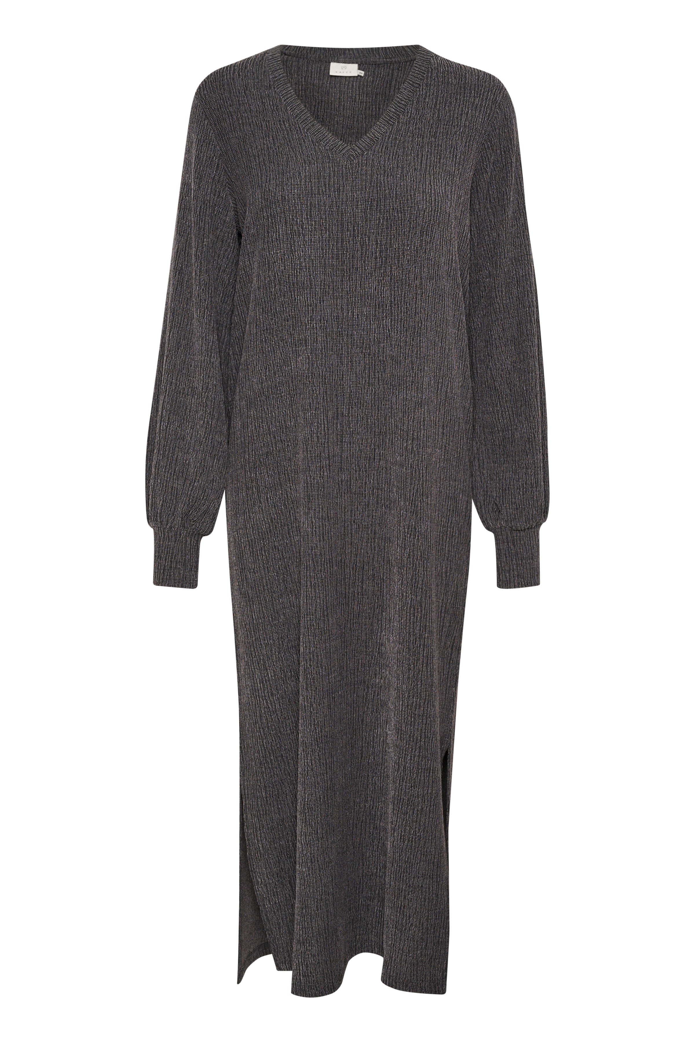 Olga kjóll frá Kaffe - Dark Grey Melange