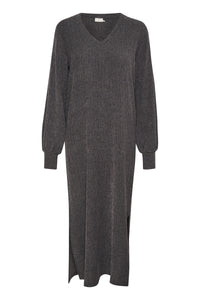 Olga kjóll frá Kaffe - Dark Grey Melange