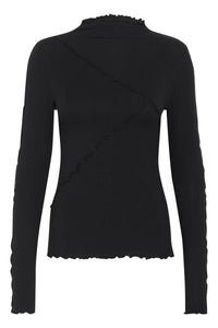 Kayla jersey toppur frá Kaffe - Svartur