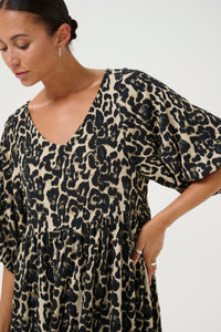 Nani kjóll frá Kaffe -Leopard print
