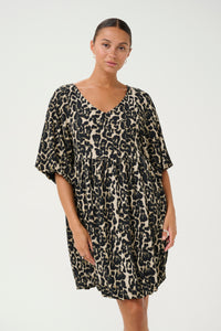 Nani kjóll frá Kaffe -Leopard print