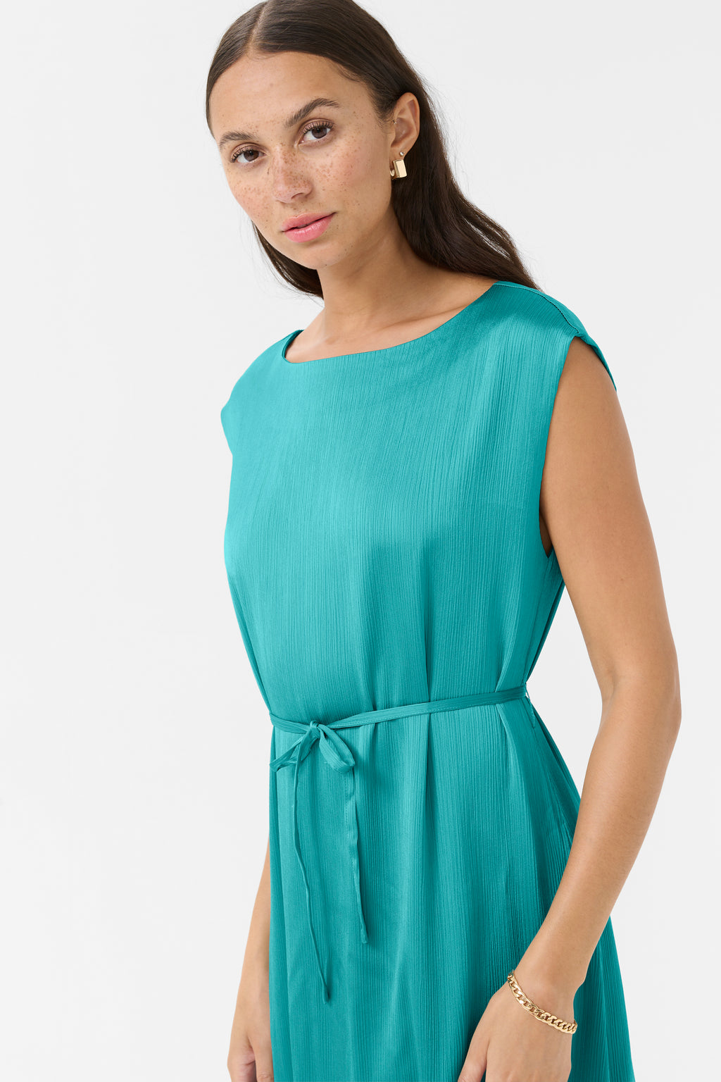 Rachel kjóll frá Kaffe - Teal