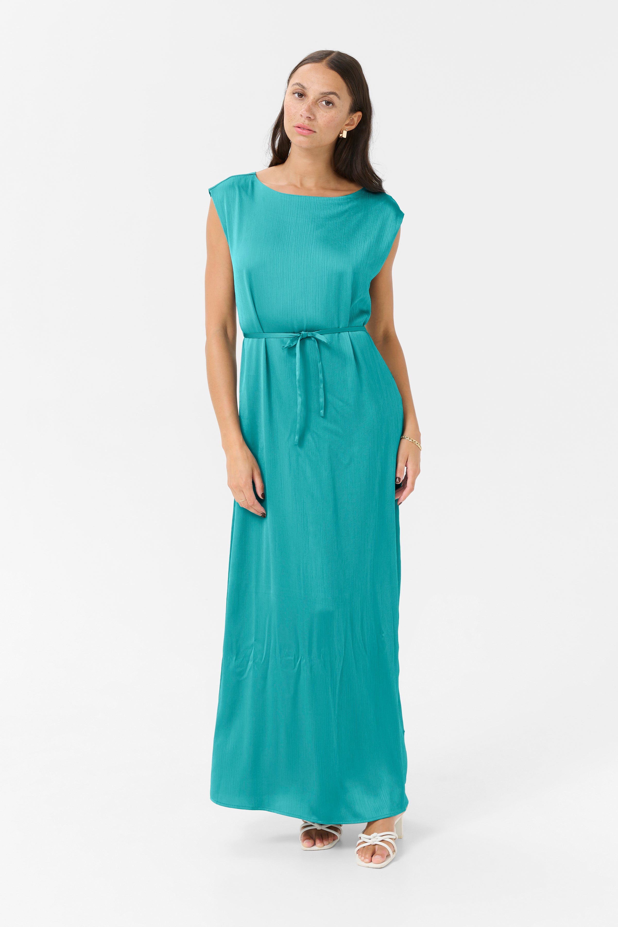 Rachel kjóll frá Kaffe - Teal
