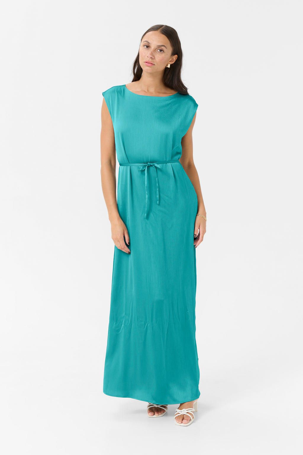 Rachel kjóll frá Kaffe - Teal