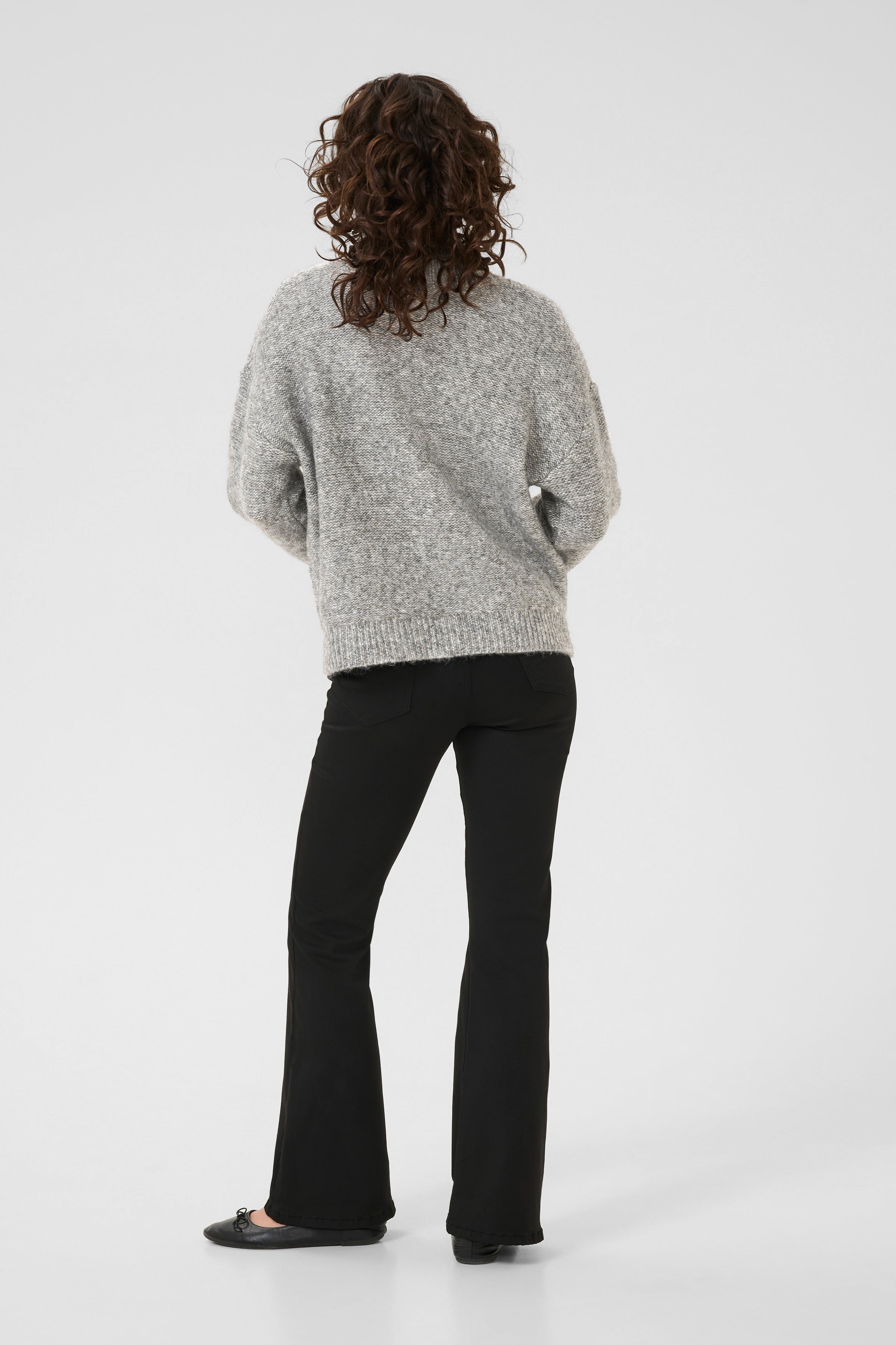 Labis peysa frá Kaffe -Grey melange