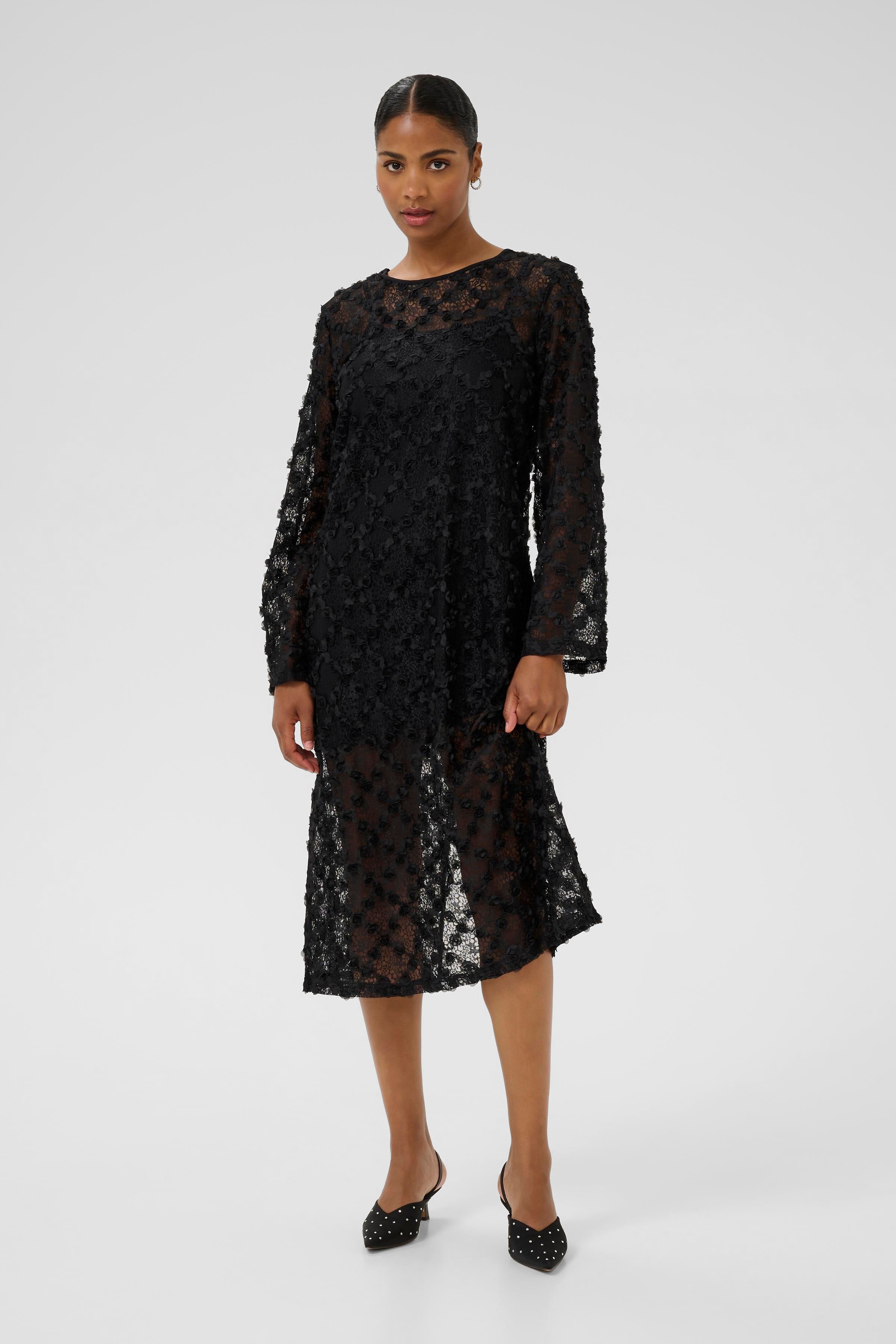 Rosie kjóll frá Kaffe - Svartur