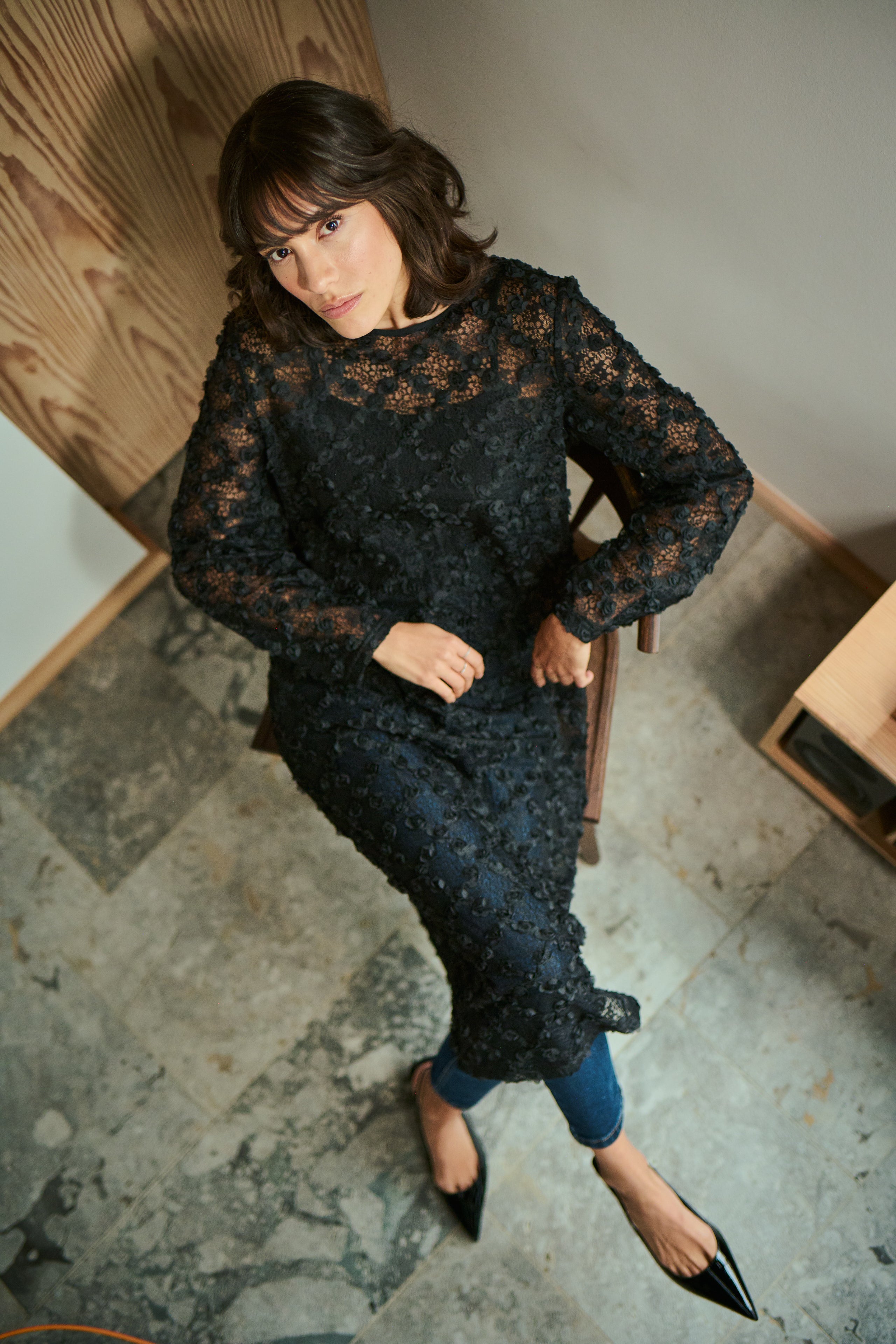 Rosie kjóll frá Kaffe - Svartur