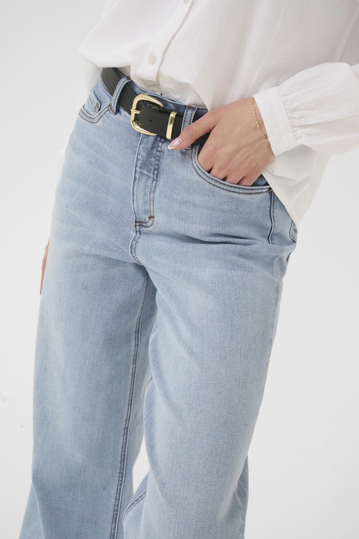 Meadow HW reg fit gallabuxur frá Kaffe  – Light blue