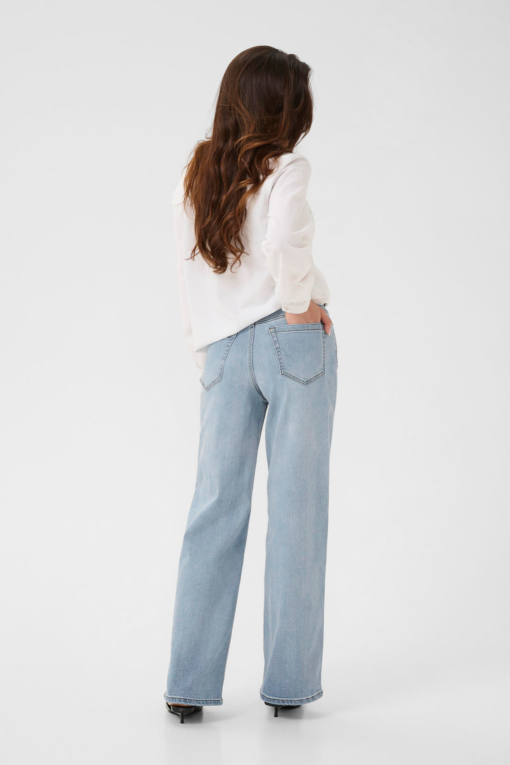 Meadow HW reg fit gallabuxur frá Kaffe  – Light blue