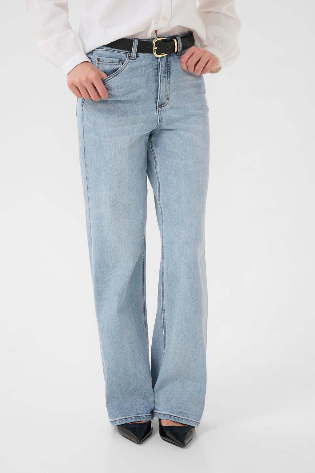 Meadow HW reg fit gallabuxur frá Kaffe  – Light blue