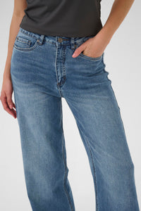 Meadow HW reg fit gallabuxur frá Kaffe  – Medium blue denim