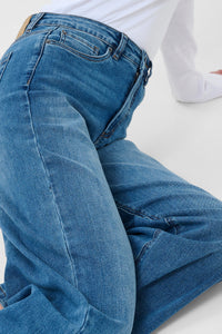 Meadow HW reg fit gallabuxur frá Kaffe  – Medium blue denim