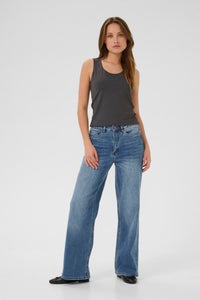 Meadow HW reg fit gallabuxur frá Kaffe  – Medium blue denim