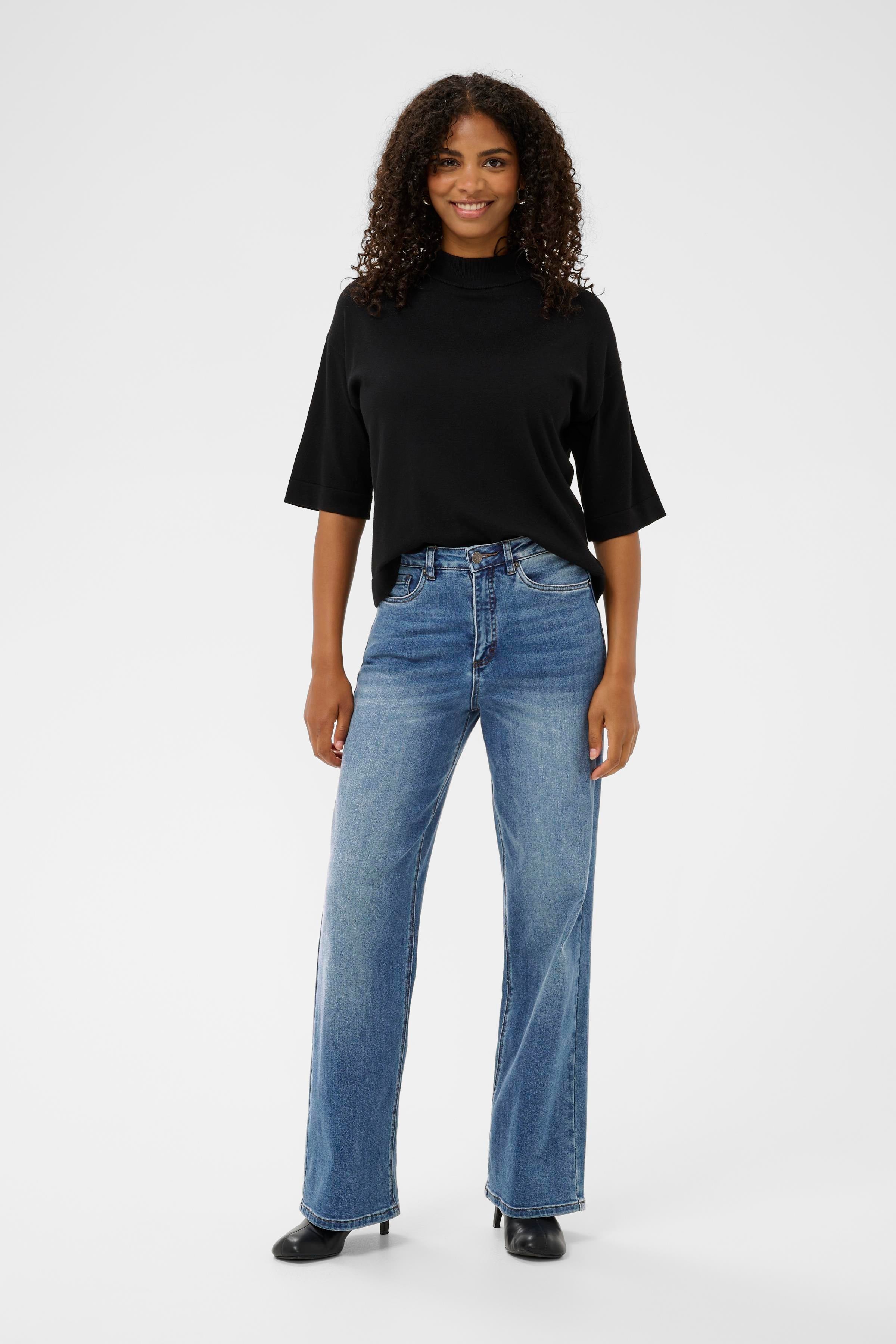 Meadow HW reg fit gallabuxur frá Kaffe  – Medium blue denim