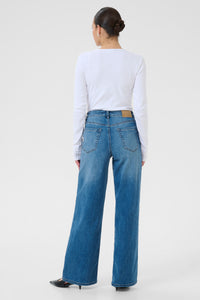 Meadow HW reg fit gallabuxur frá Kaffe  – Medium blue denim
