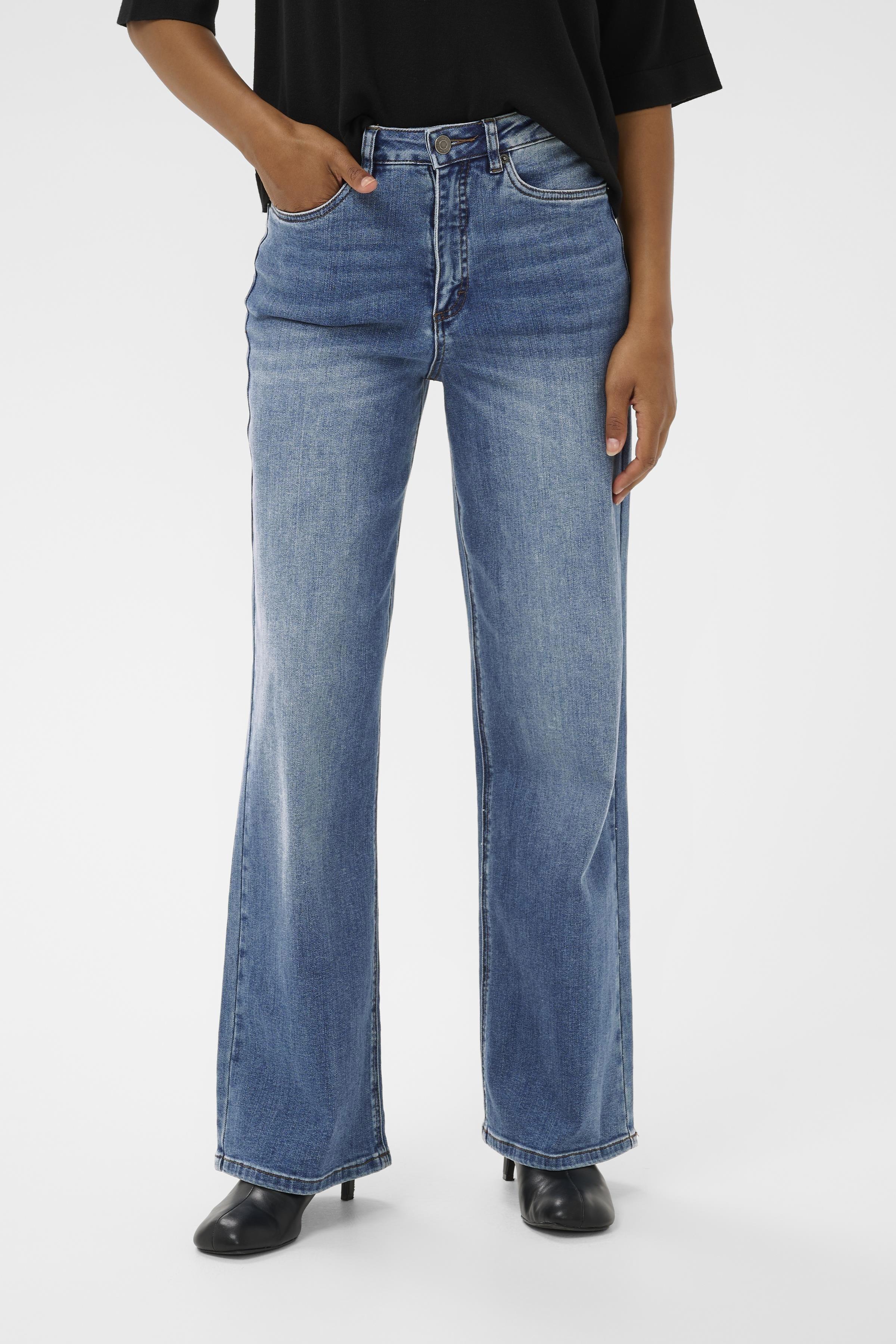 Meadow HW reg fit gallabuxur frá Kaffe  – Medium blue denim