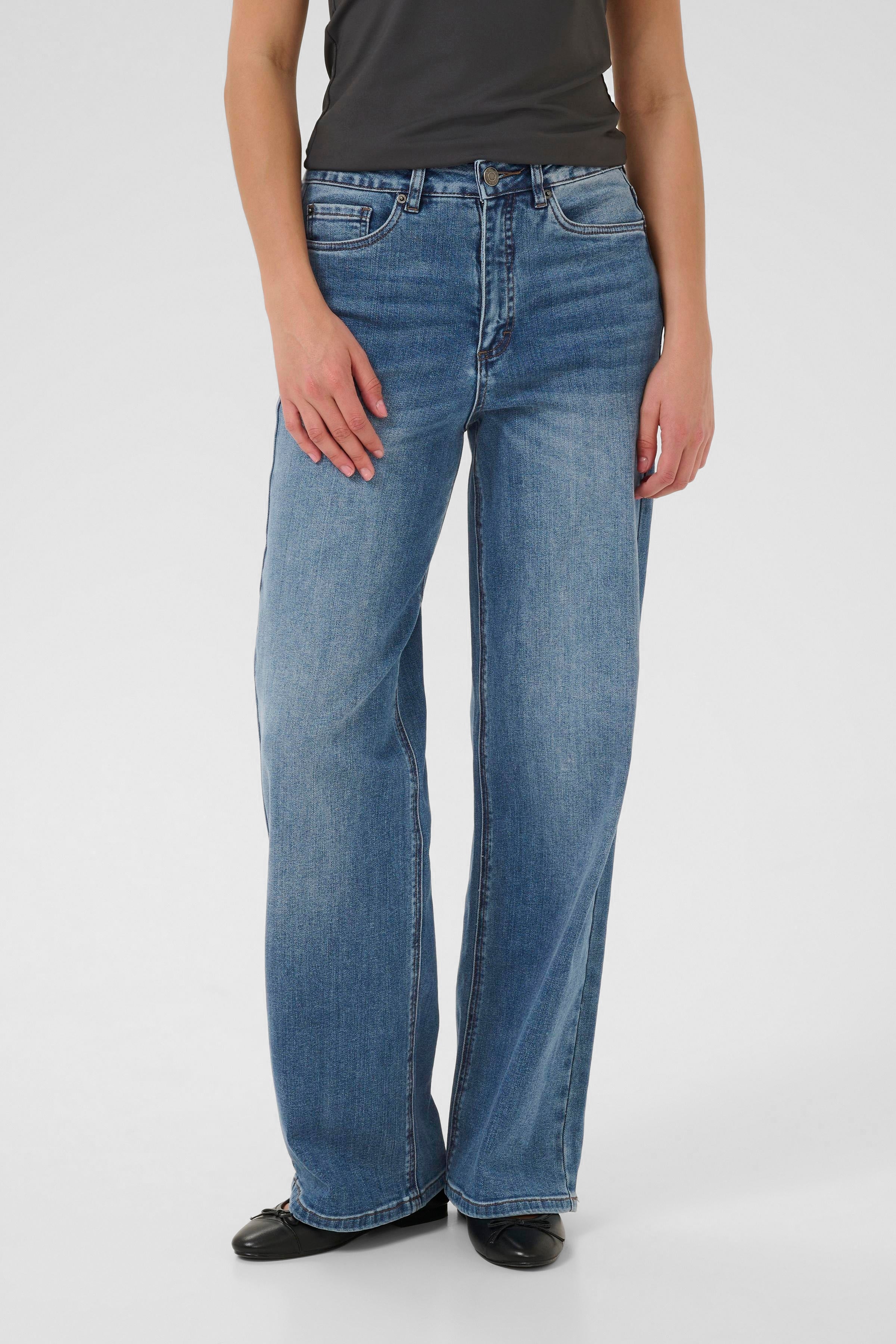 Meadow HW reg fit gallabuxur frá Kaffe  – Medium blue denim