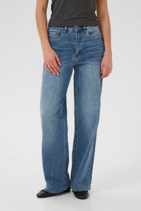 Meadow HW reg fit gallabuxur frá Kaffe  – Medium blue denim