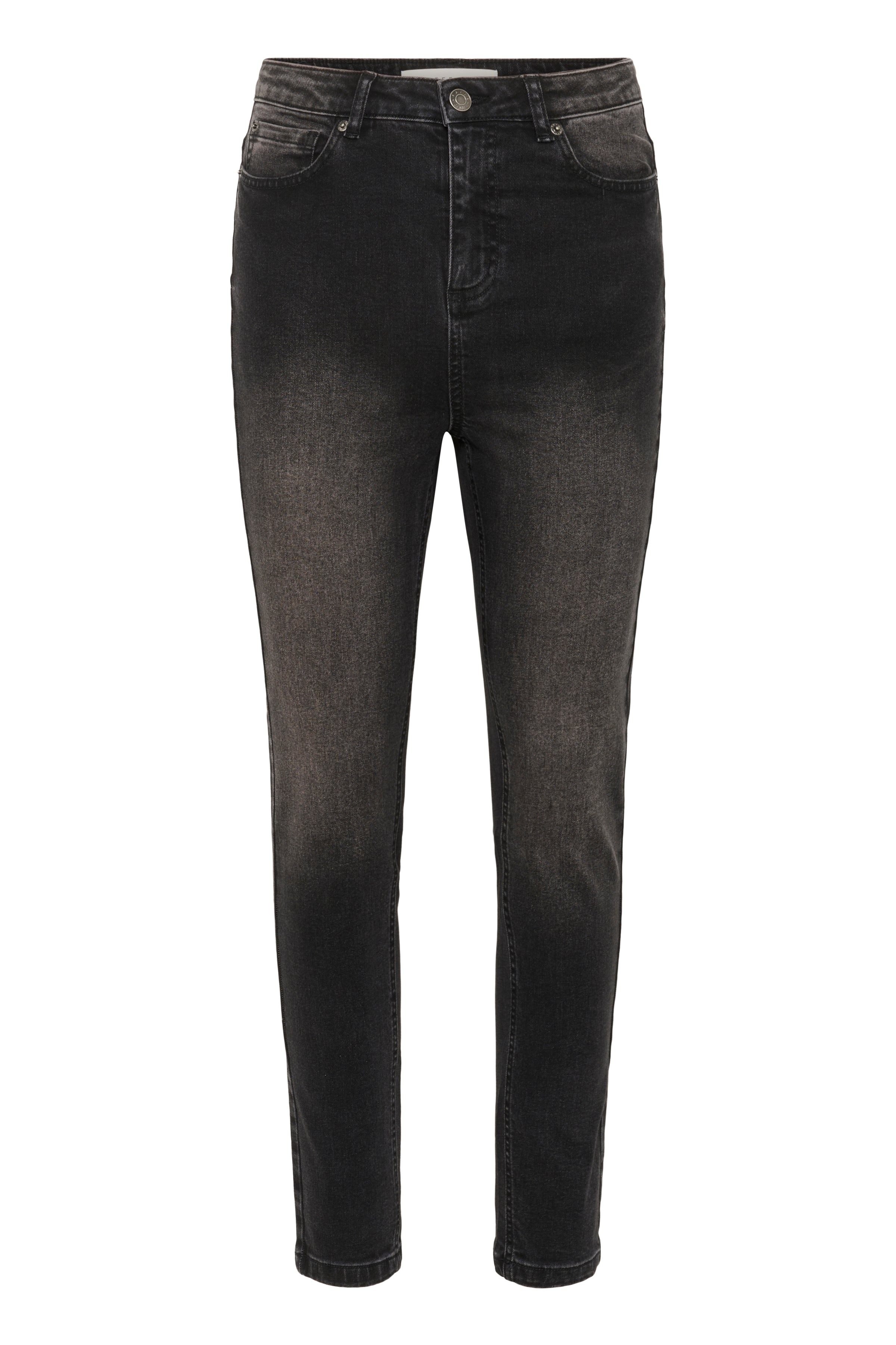 Willow HW slim fit gallabuxur frá Kaffe  – Dark grey wash