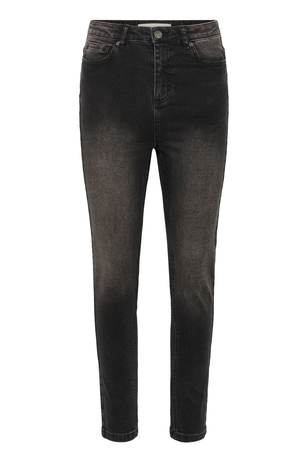 Willow HW slim fit gallabuxur frá Kaffe  – Dark grey wash