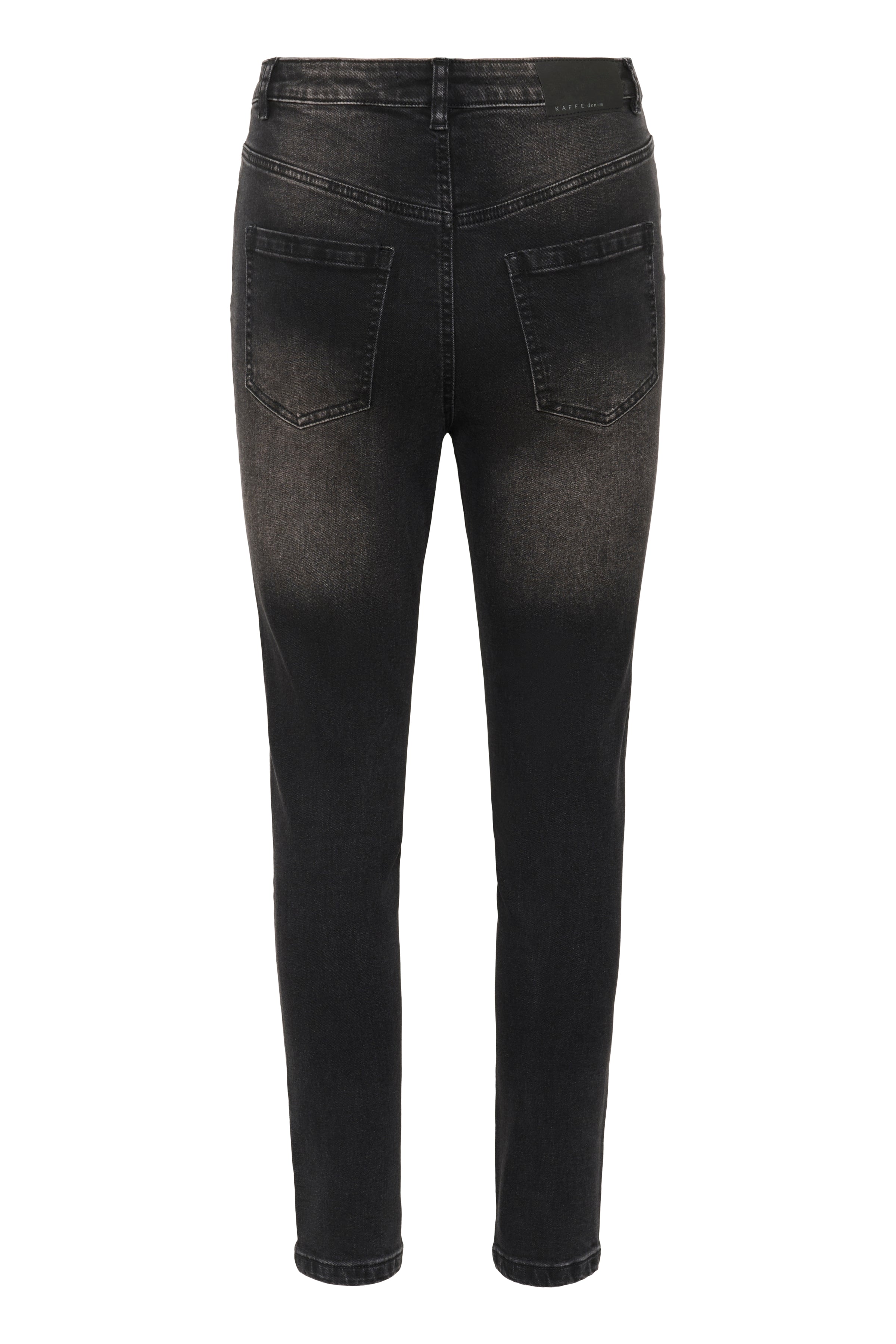Willow HW slim fit gallabuxur frá Kaffe  – Dark grey wash
