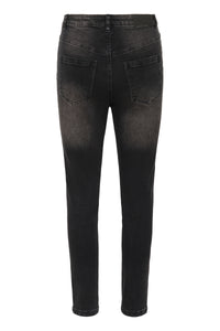 Willow HW slim fit gallabuxur frá Kaffe  – Dark grey wash