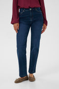 Maris reg fit gallabuxur frá Kaffe  – Dark blue denim