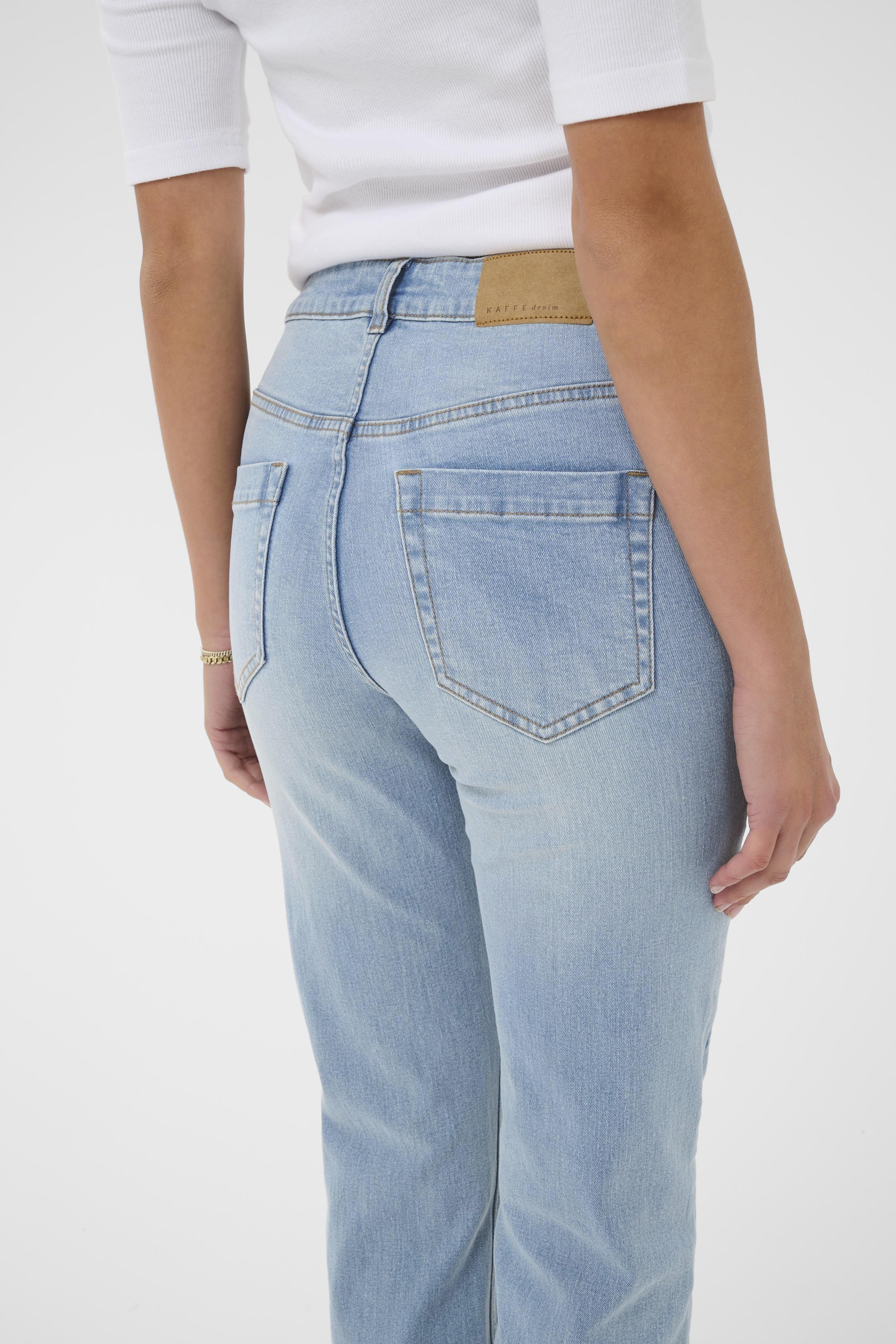 Willow HW slim fit gallabuxur frá Kaffe  –  Light blue