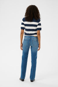 Maris reg fit gallabuxur frá Kaffe  – Medium blue denim