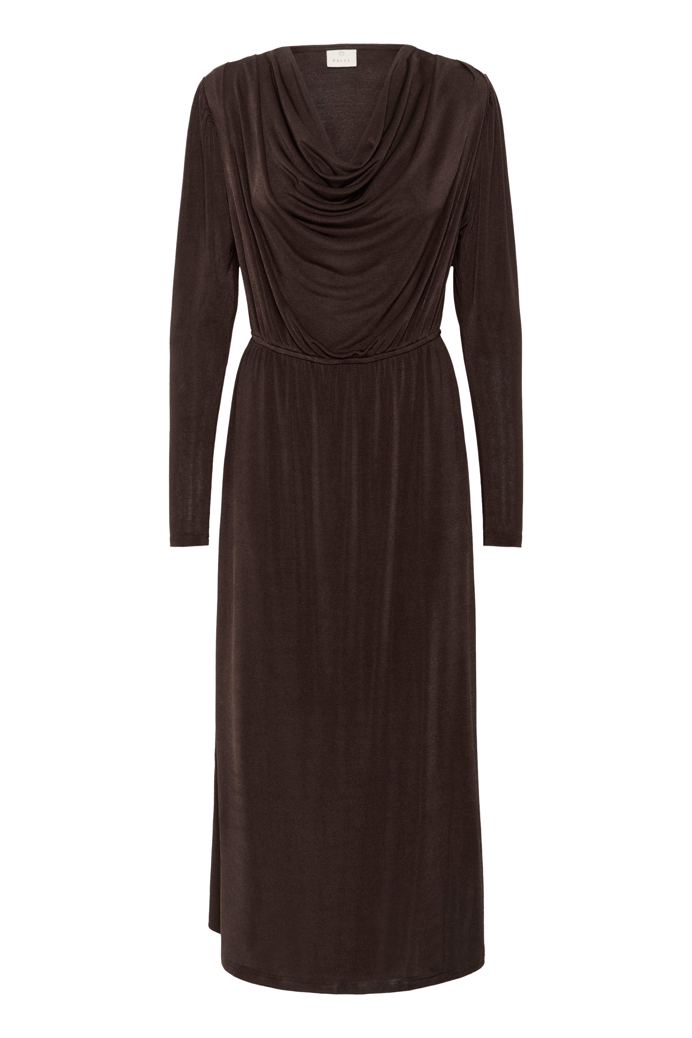 Gina kjóll frá Kaffe - Brúnn