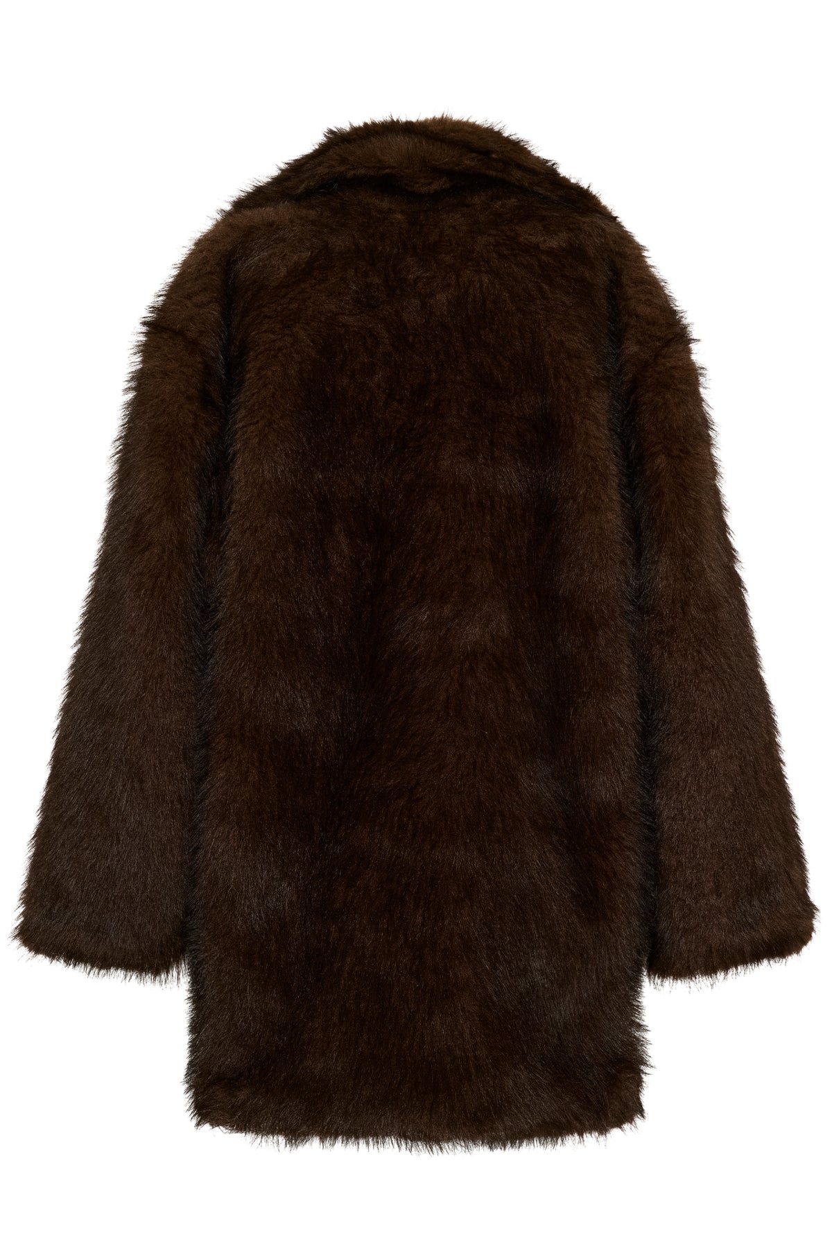 Aurora pels jakki frá Kaffe - Dökk brúnn