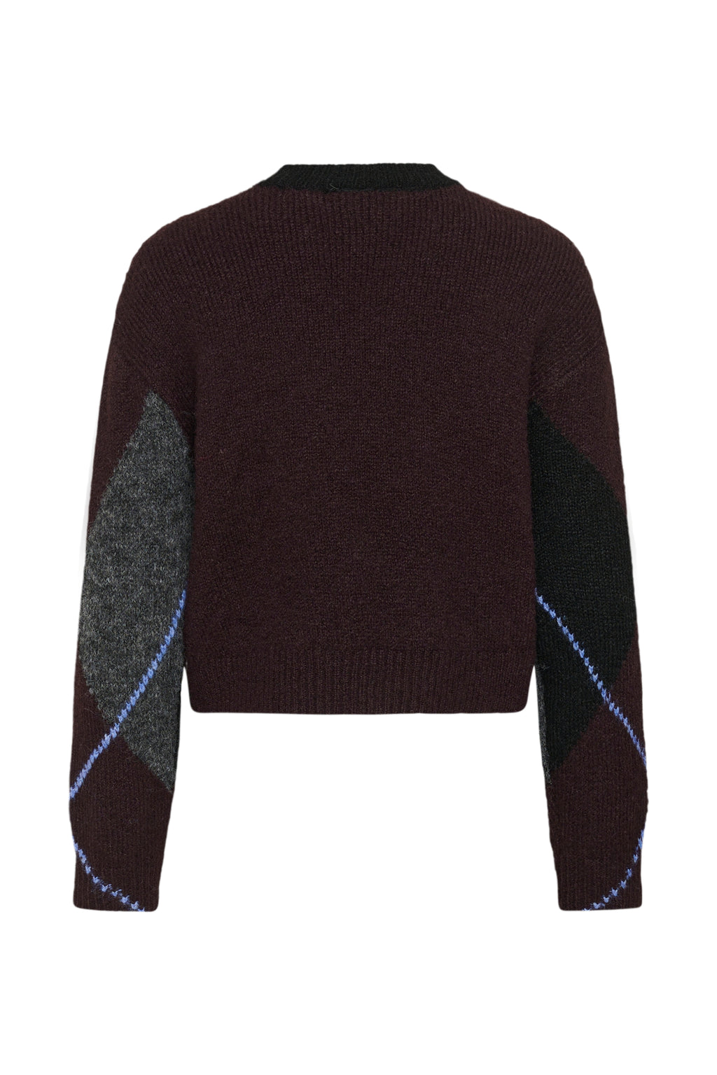 Grith peysa frá Kaffe - Dark grey melange / Fudge