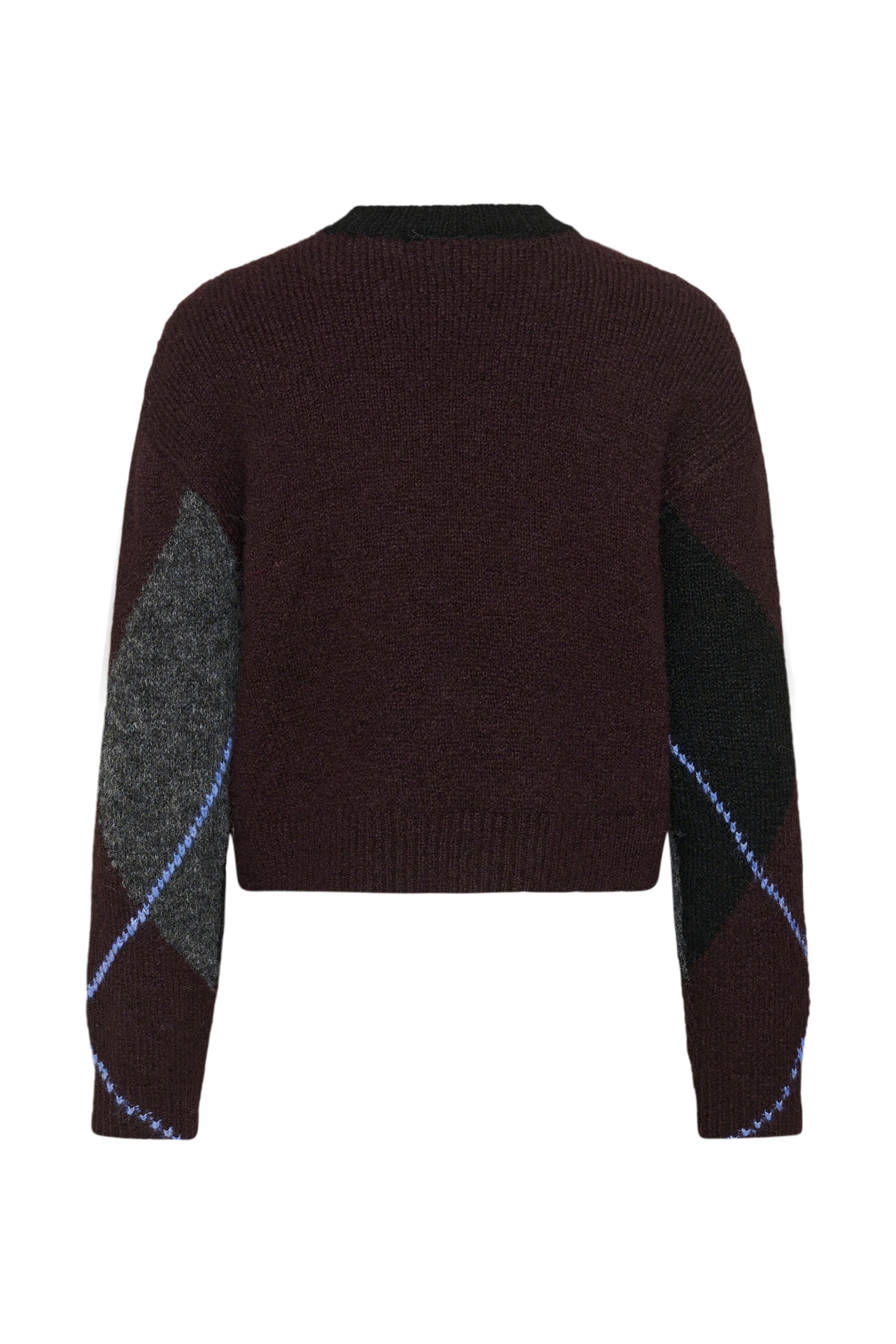 Grith peysa frá Kaffe - Dark grey melange / Fudge