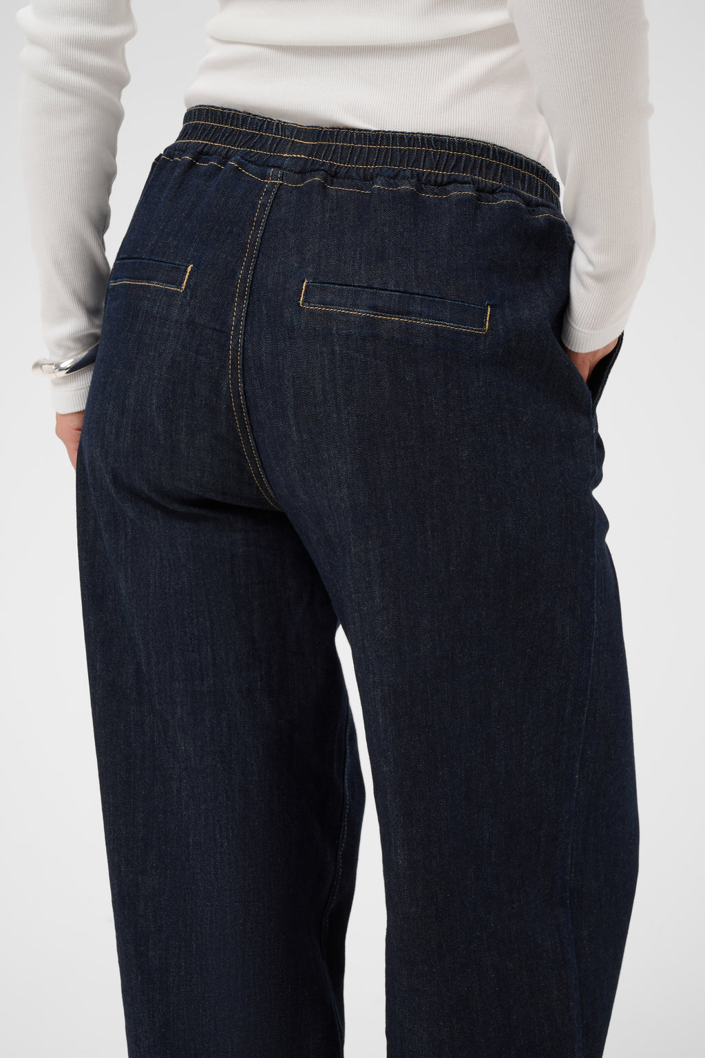 Molly gallabuxur frá Kaffe - Raw blue denim