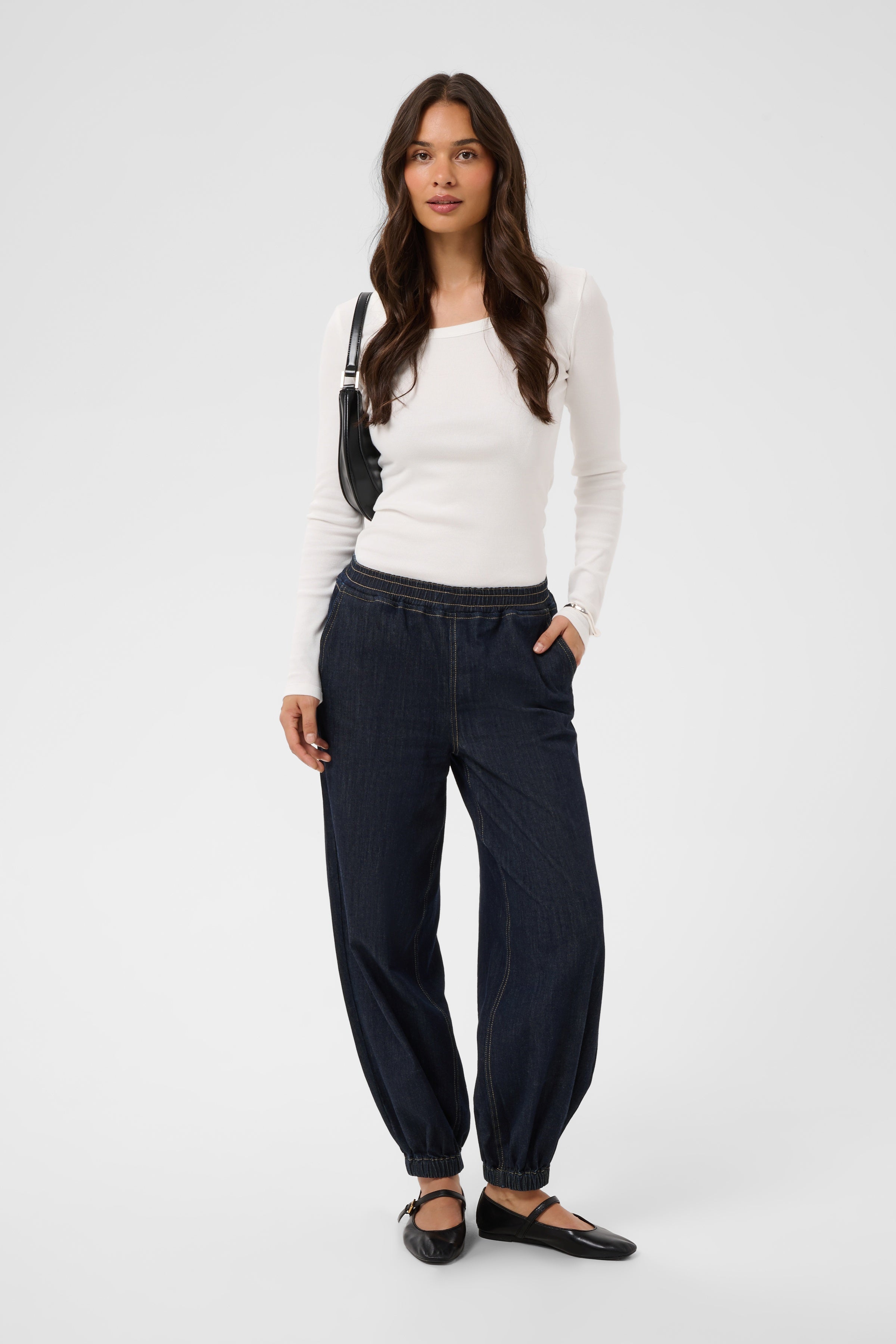 Molly gallabuxur frá Kaffe - Raw blue denim