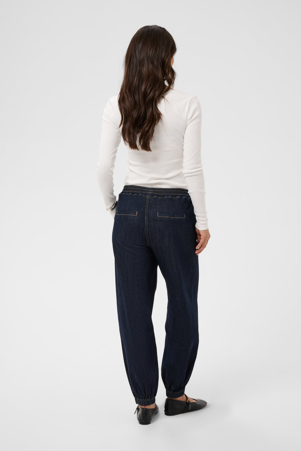 Molly gallabuxur frá Kaffe - Raw blue denim