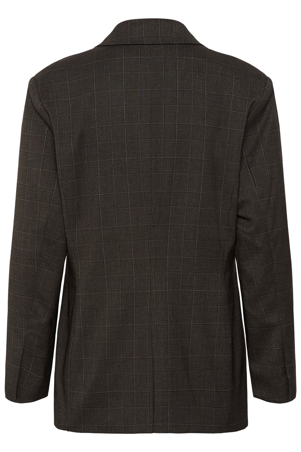 Lenora jakki frá Kaffe - Dark grey check
